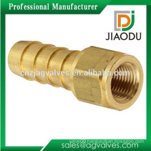 Factory price cw617n forging brass oil and gas and water hose barbed pipe fitting connector with npt female treading